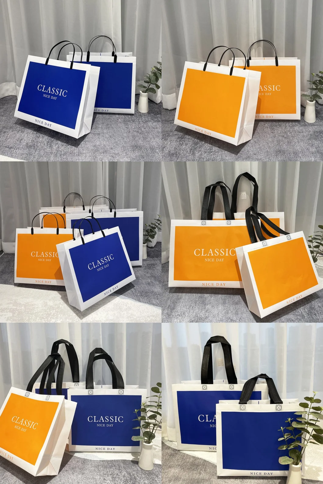Wholesale Custom Logo New Fashion Design Shopping Packaging Tote Bag Personalized Eco PP Reusable Non Woven Bag