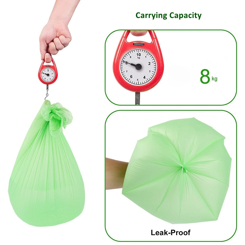 Biodegradable Free Plastic Pbat PLA 100% Compostable Cornstarch Kitchen Garbage Trash Bags