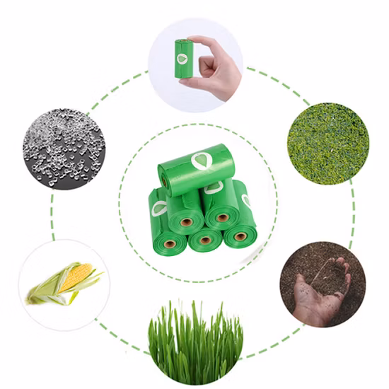 Biodegradable and Compostable Scented Biodegradable HDPE Plastic Doggy Poop Bag Pet Bag Pet Waste Bag Food Tray Liner Nappy Bag Cat Liner Dog Waste Bag