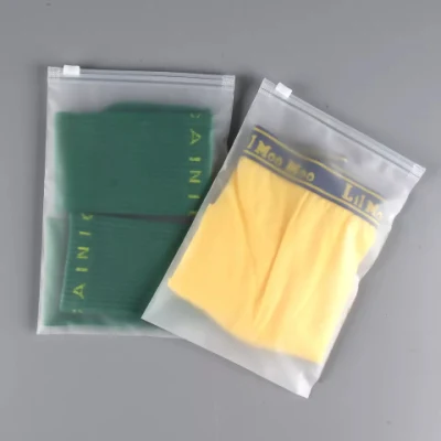 Wholesale Custom Child Proof Frosted PE Slider Zipper Poly Bag Plastic T-Shirt Zip Lock Clothing Packaging Bags